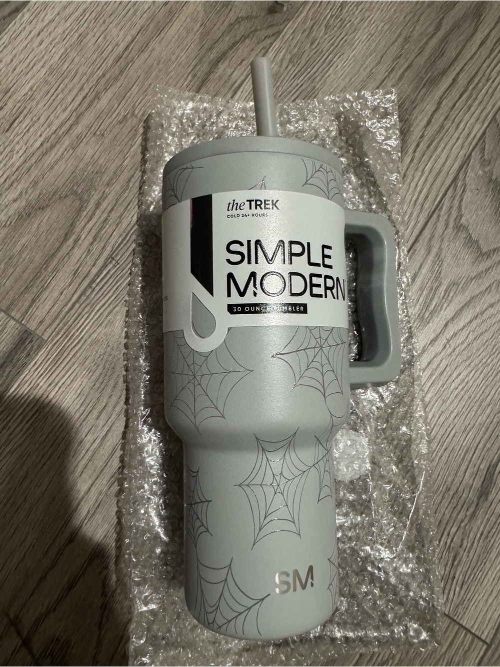 Simple Modern 30oz Travel Tumbler with Handle & Straw - Light Gray